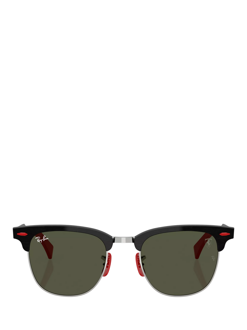 Ray-Ban D-frame sunglasses brushed black green lens imported from the UK