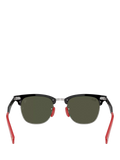 Ray-Ban D-frame sunglasses brushed black green lens imported from the UK