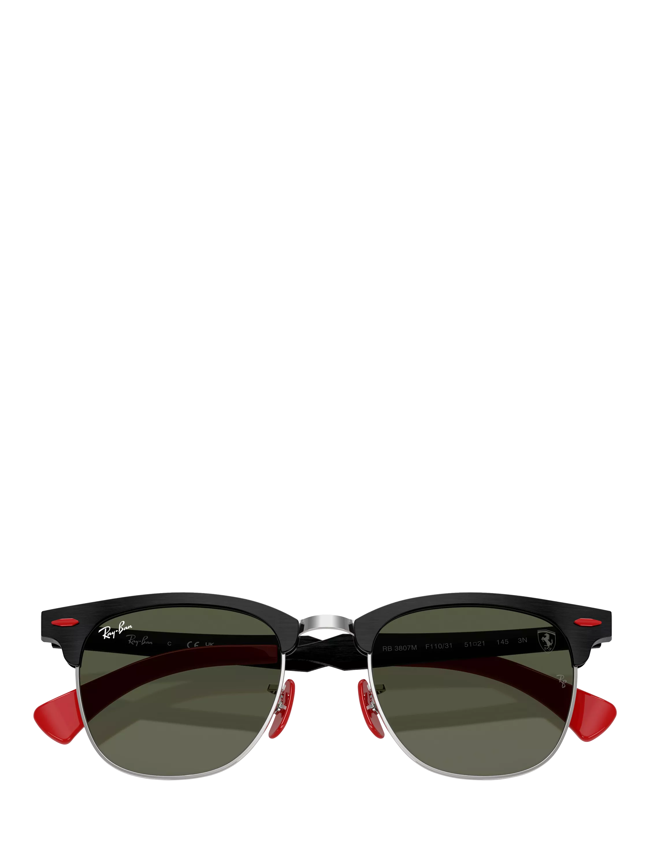 Ray-Ban D-frame sunglasses brushed black green lens imported from the UK