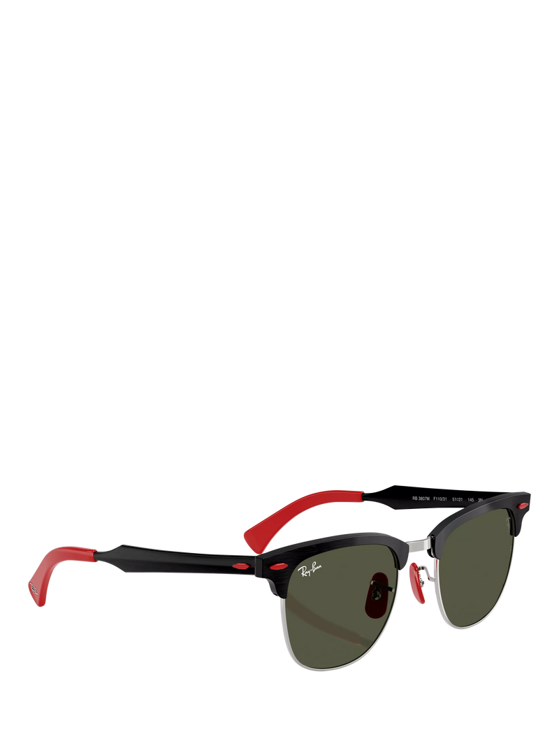 Ray-Ban D-frame sunglasses brushed black green lens imported from the UK