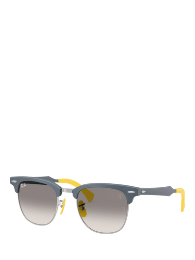 John Lewis Ray-Ban 0RB3807M D-Frame Sunglasses Brushed Blue/Grey Gradient- Buy online at McGrocer
