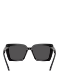 Swarovski square sunglasses black acetate frame, UK version
