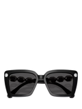 Swarovski square sunglasses black acetate frame, UK version