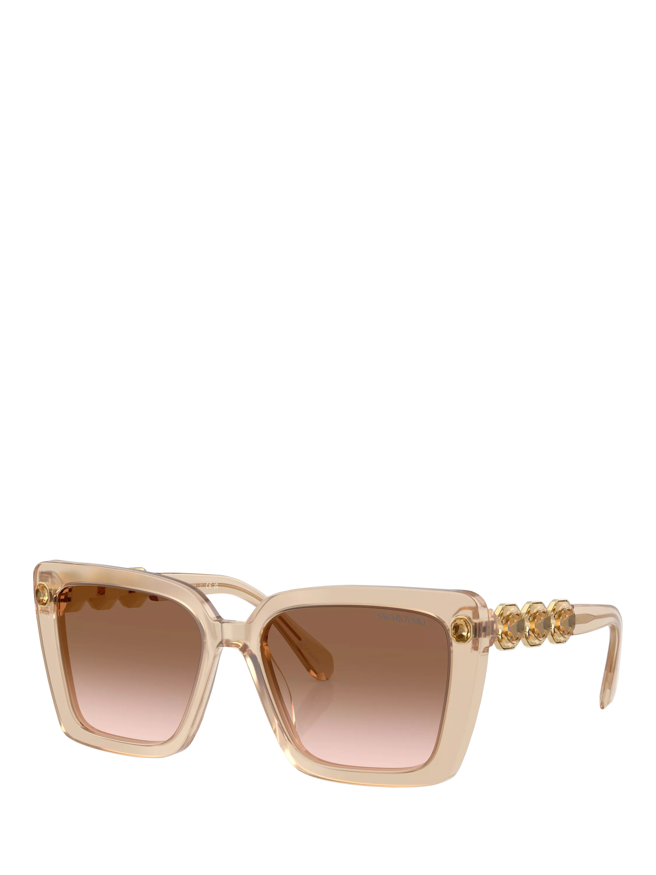Swarovski square sunglasses beige transparent - British product