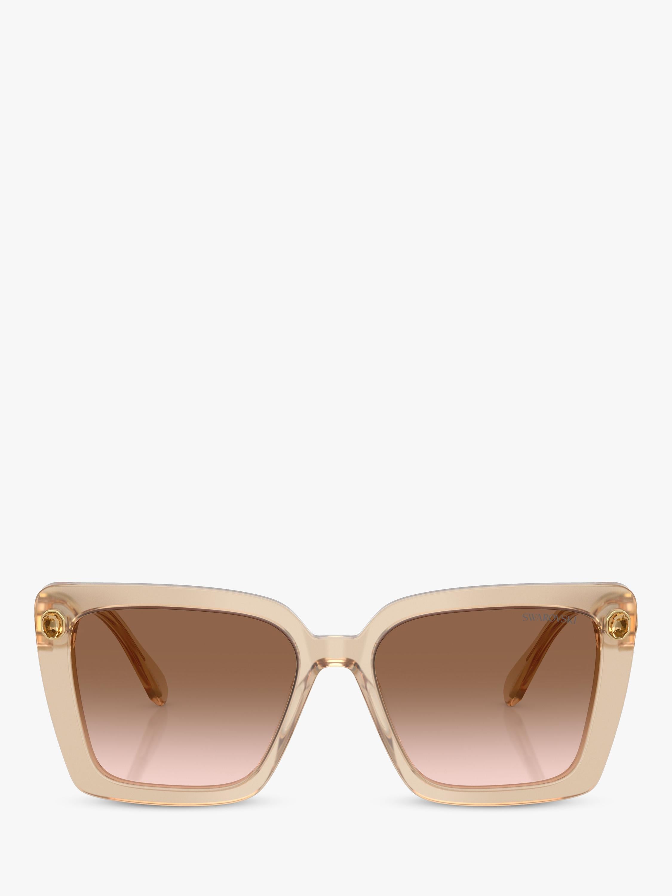 Swarovski square sunglasses beige transparent - British product