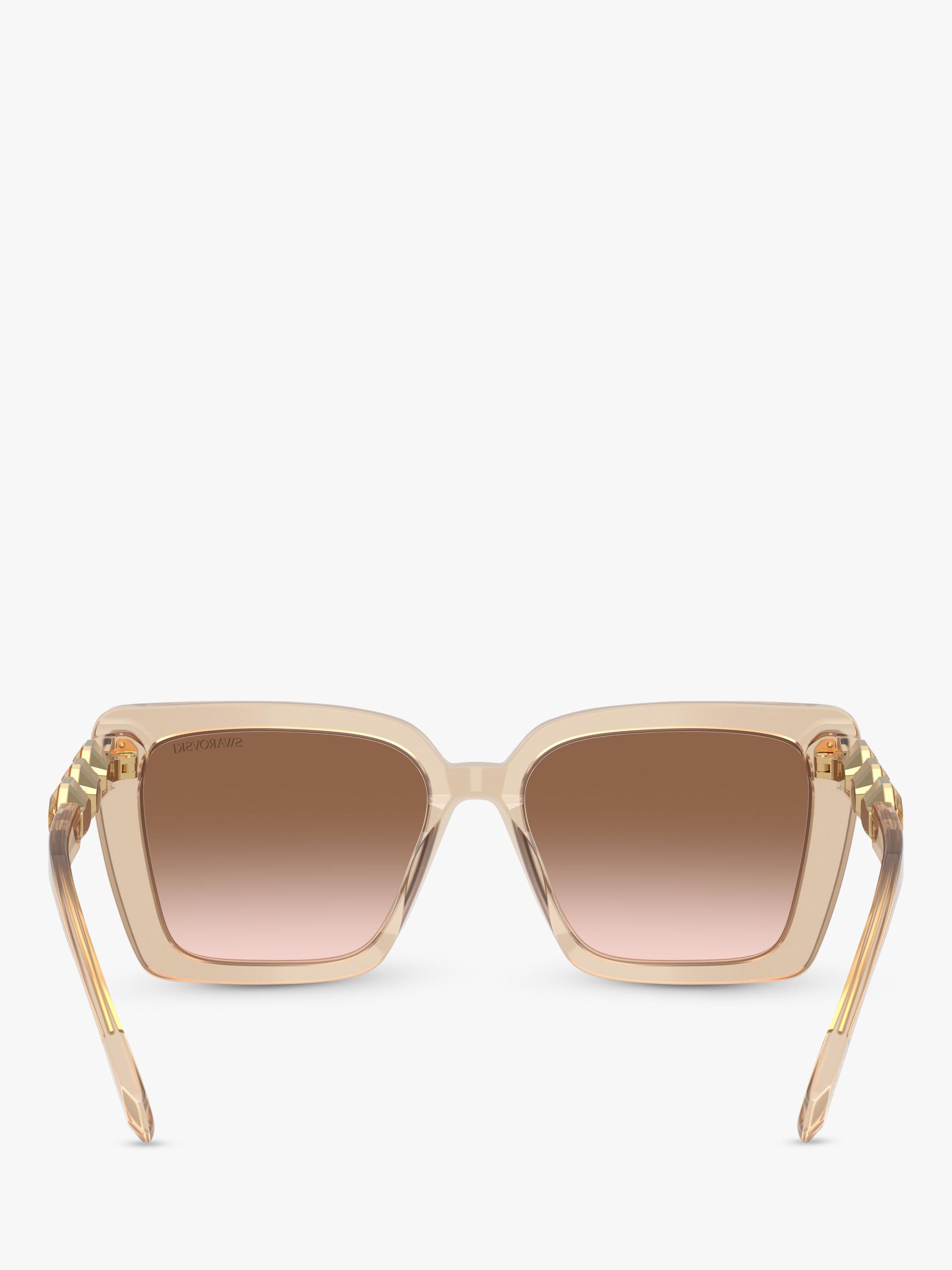 Swarovski square sunglasses beige transparent - British product