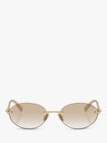 Tiffany & Co oval sunglasses pale gold polyamide frame (British brand)