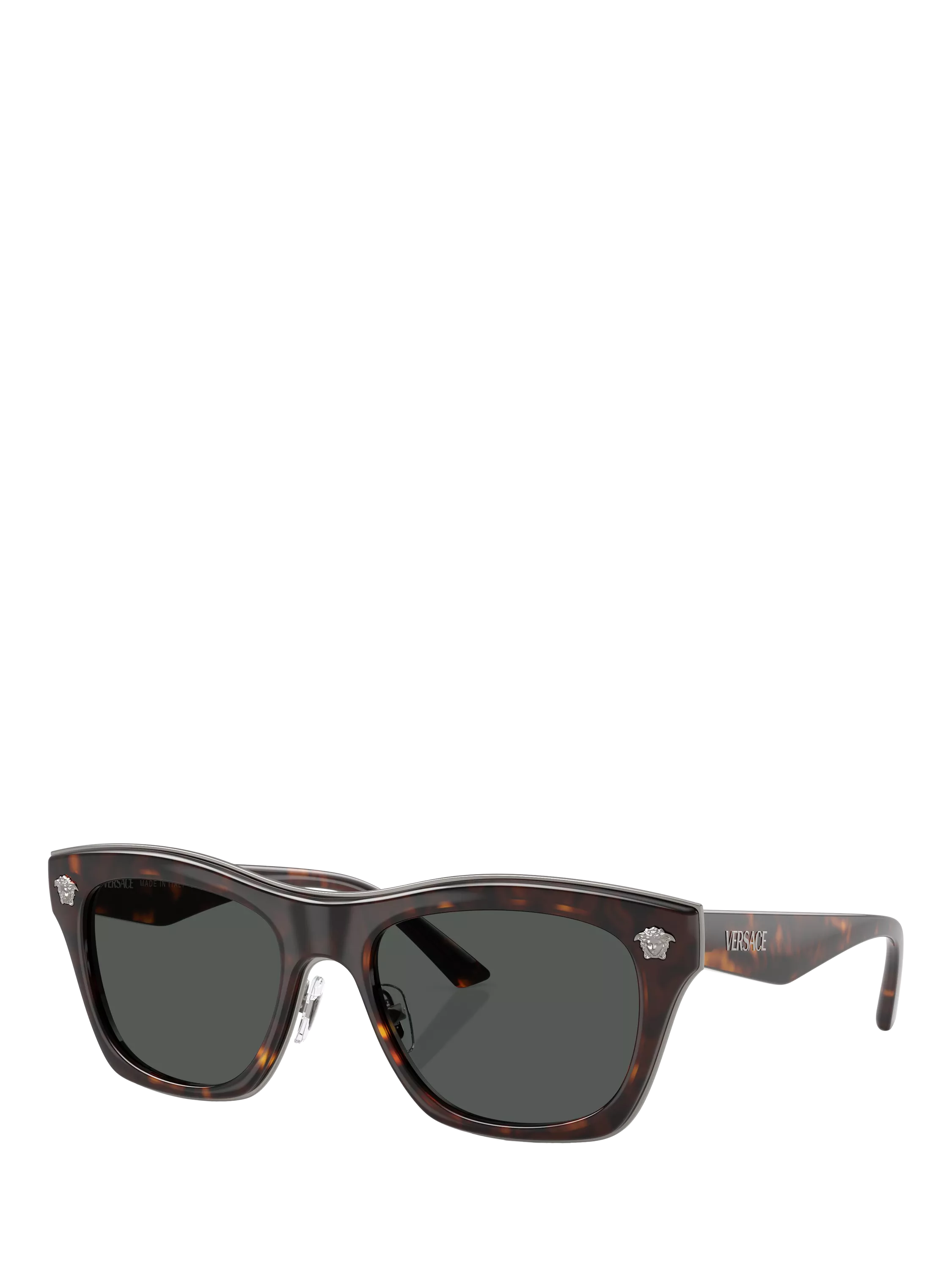 Versace rectangular sunglasses Havana brown polyamide lenses - British product