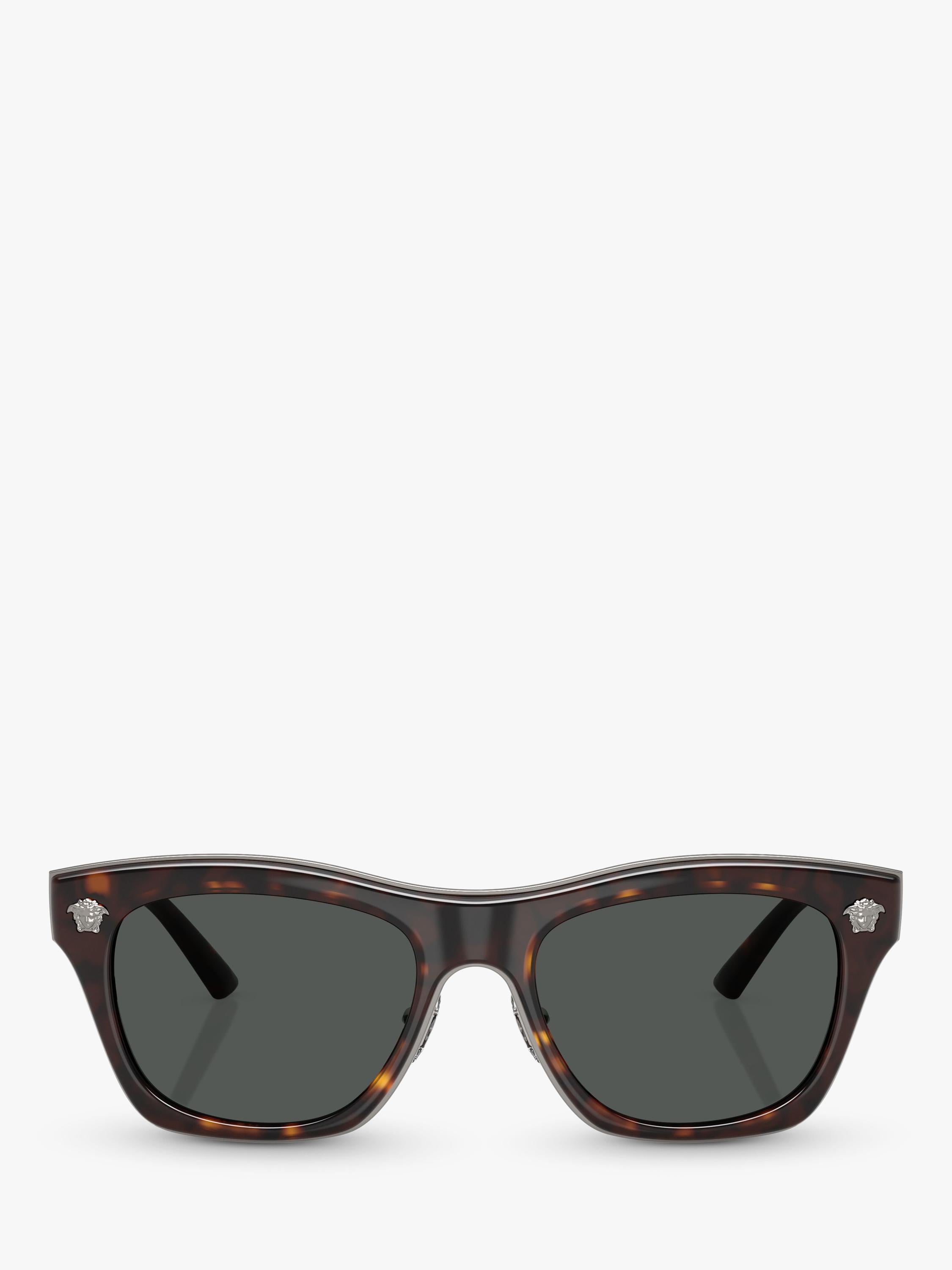 Versace rectangular sunglasses Havana brown polyamide lenses - British product