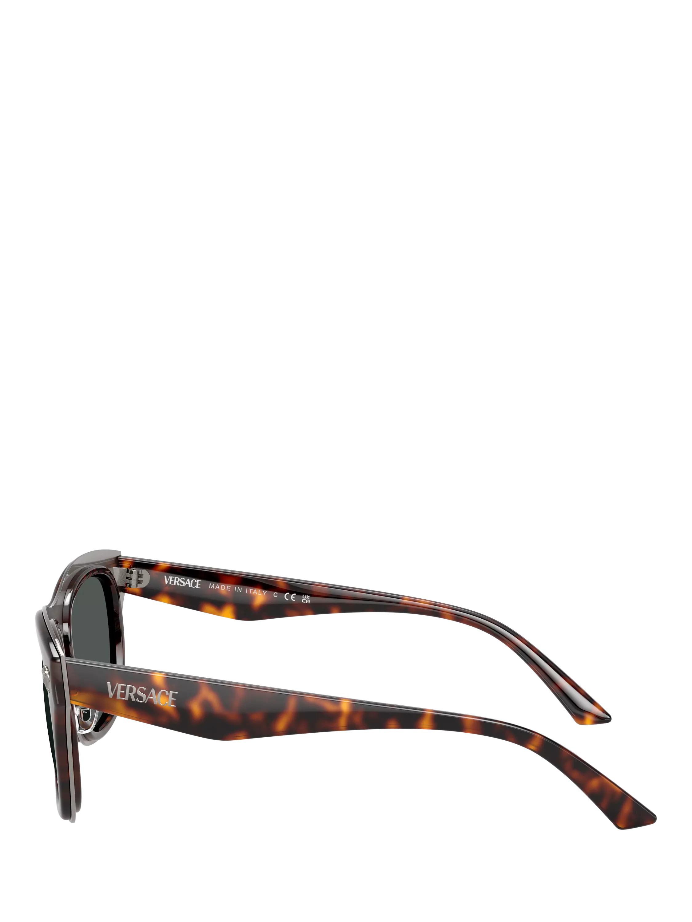 Versace rectangular sunglasses Havana brown polyamide lenses - British product