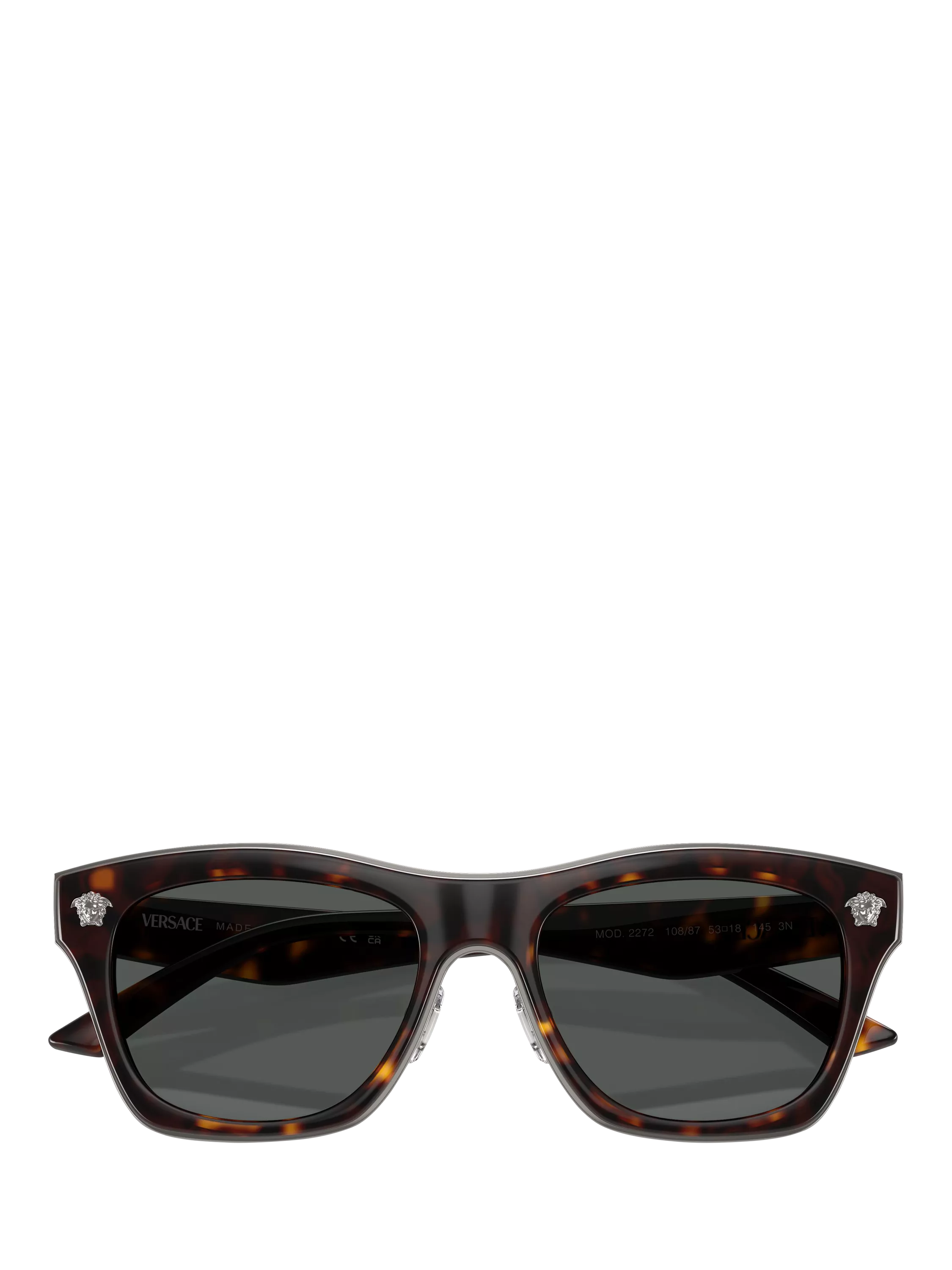 Versace rectangular sunglasses Havana brown polyamide lenses - British product
