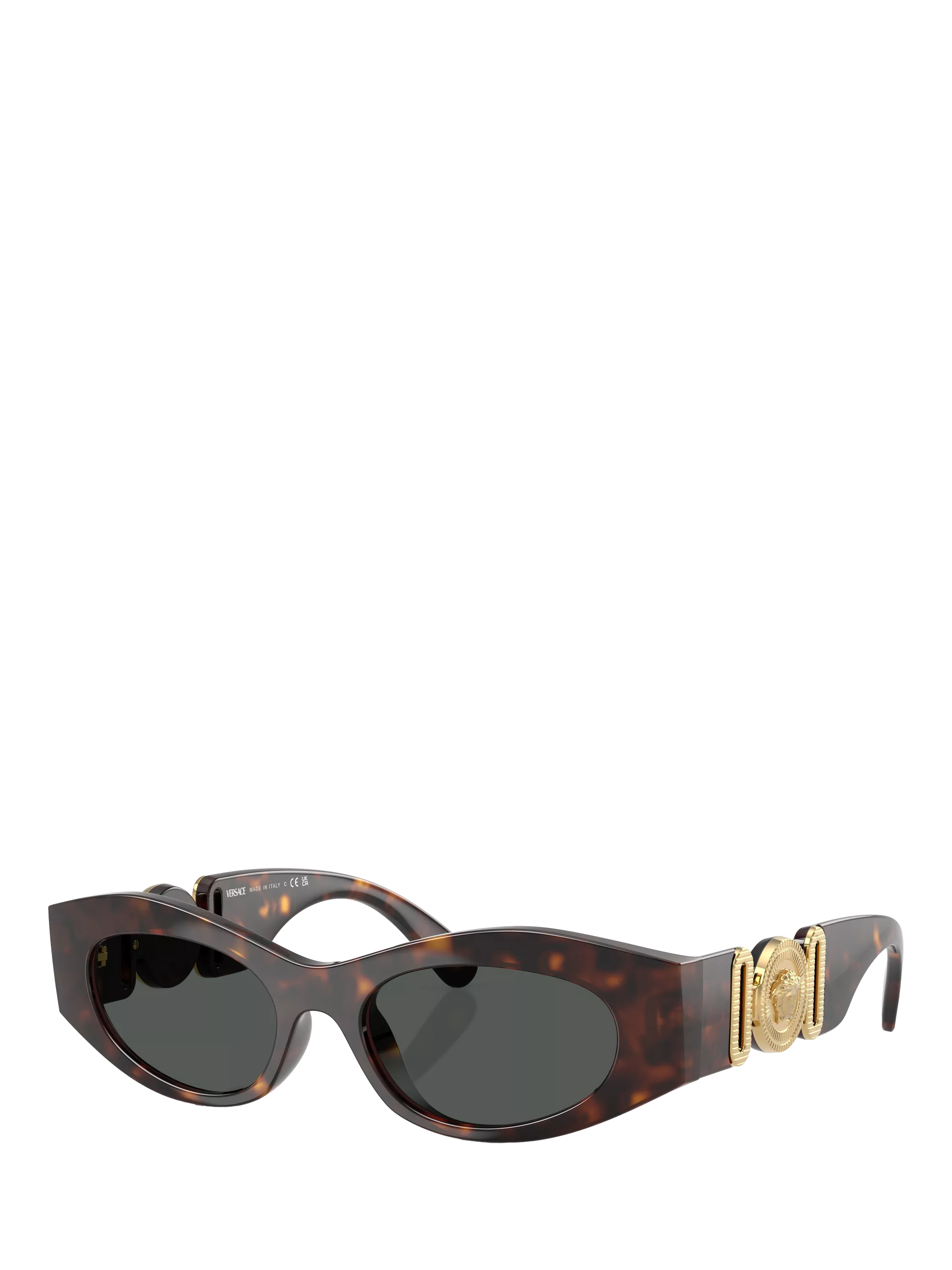 Versace oval sunglasses brown frame 51mm lens width, imported from the UK