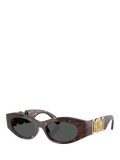 Versace oval sunglasses brown frame 51mm lens width, imported from the UK