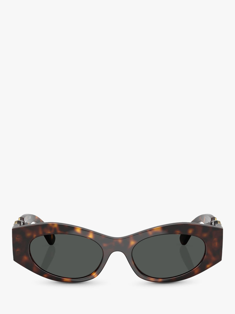 Versace oval sunglasses brown frame 51mm lens width, imported from the UK