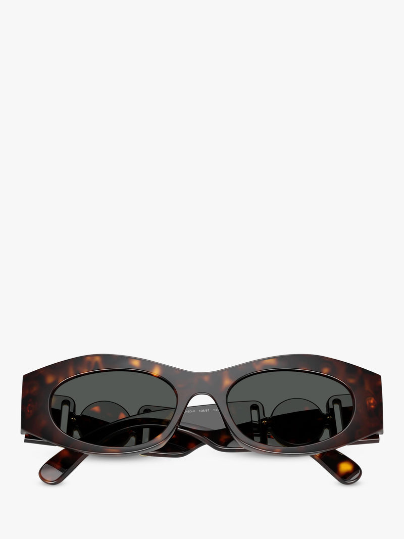 Versace oval sunglasses brown frame 51mm lens width, imported from the UK