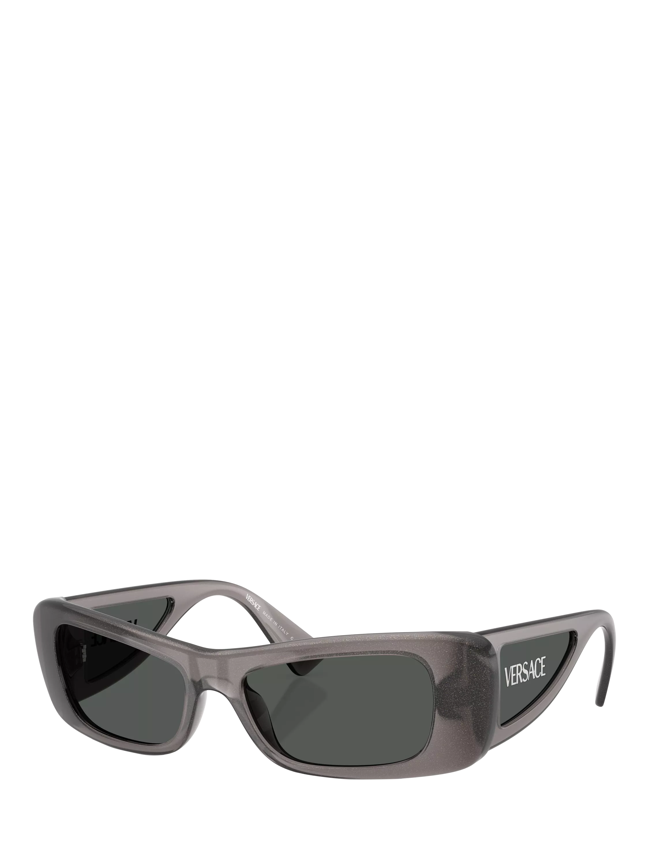 Versace rectangular sunglasses grey polyamide lenses (British brand)