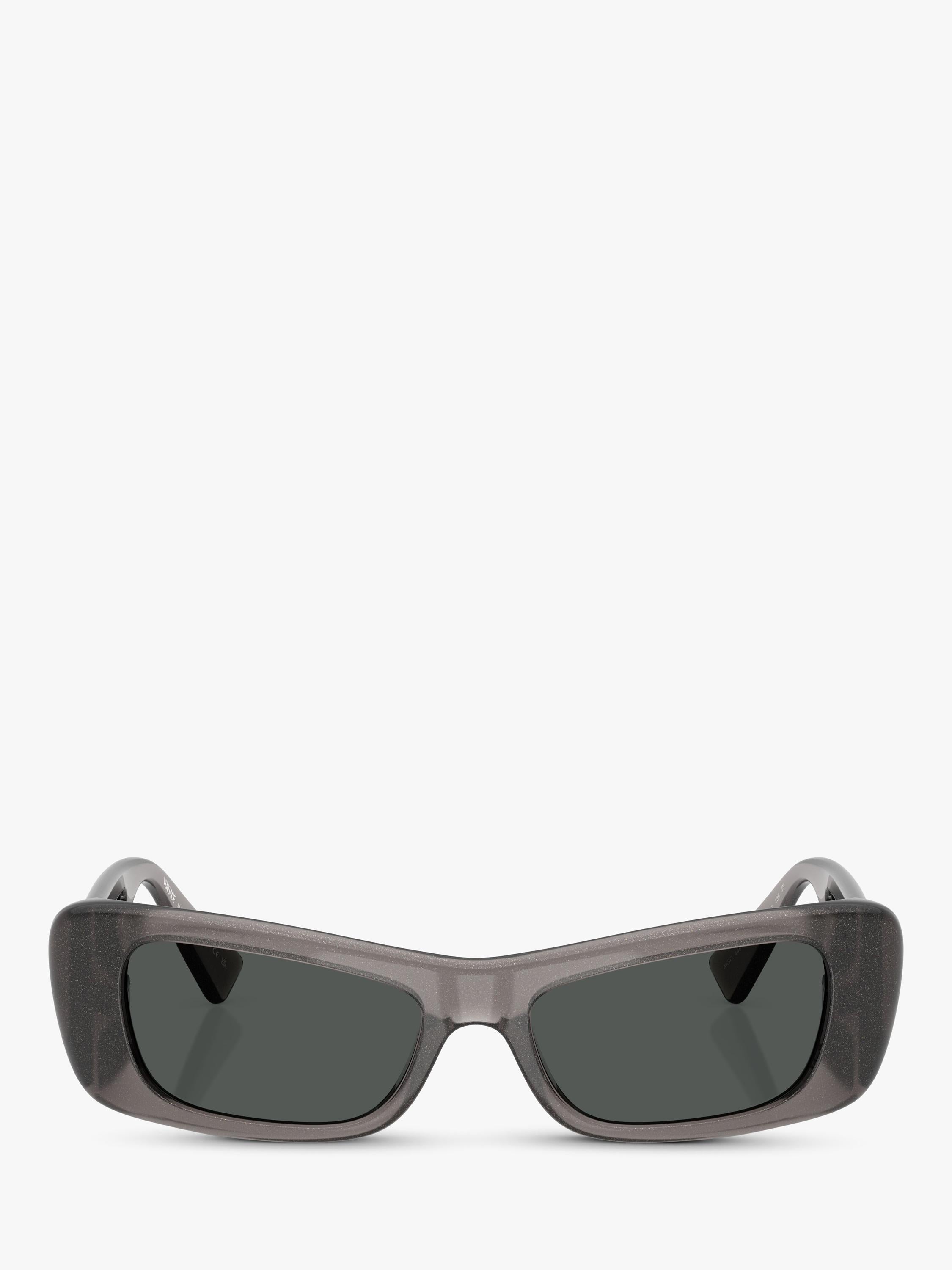 Versace rectangular sunglasses grey polyamide lenses (British brand)