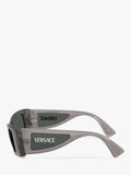 Versace rectangular sunglasses grey polyamide lenses (British brand)