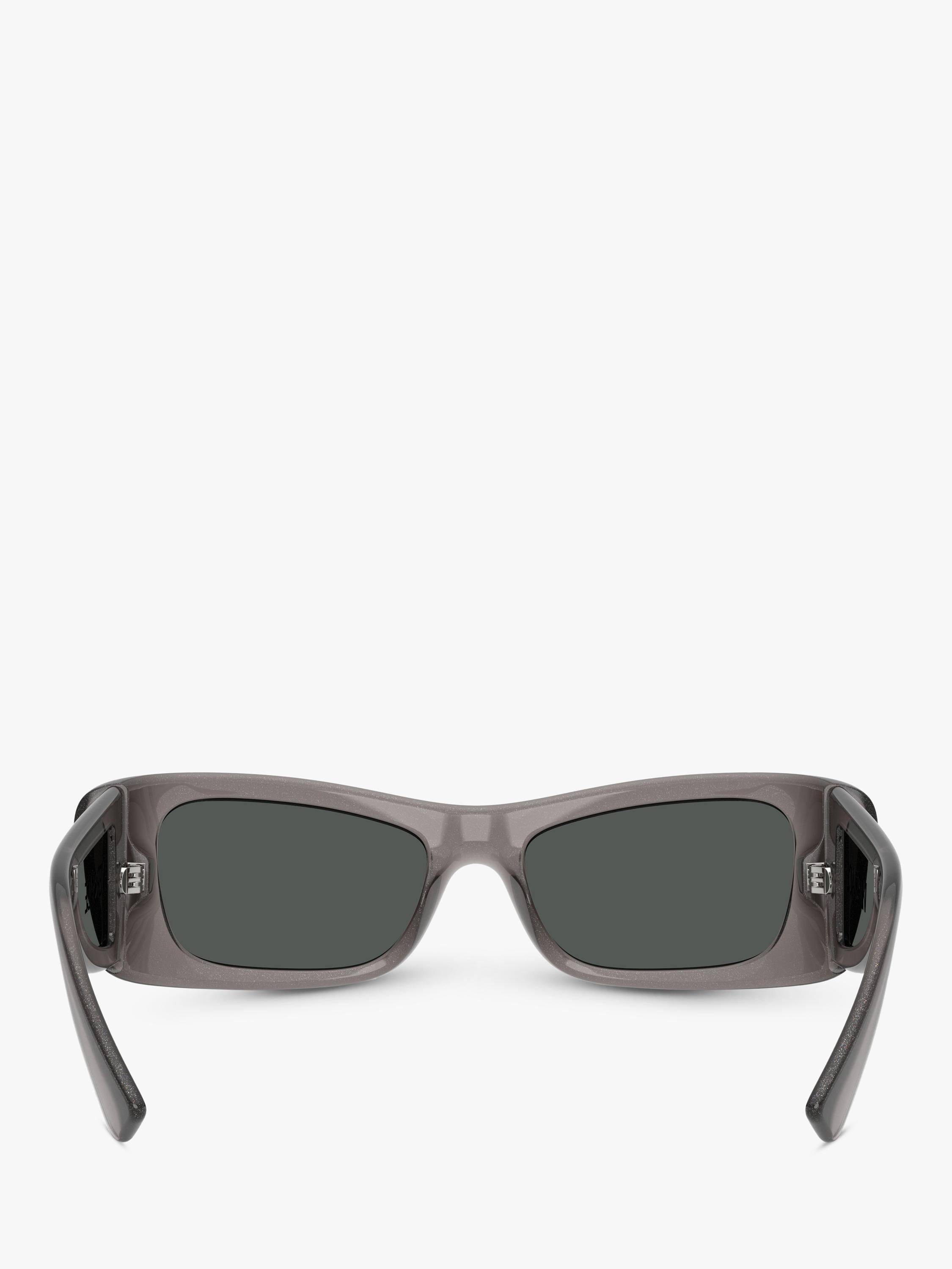 Versace rectangular sunglasses grey polyamide lenses (British brand)