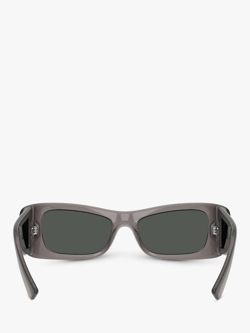 Versace rectangular sunglasses grey polyamide lenses (British brand)