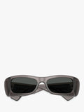 Versace rectangular sunglasses grey polyamide lenses (British brand)