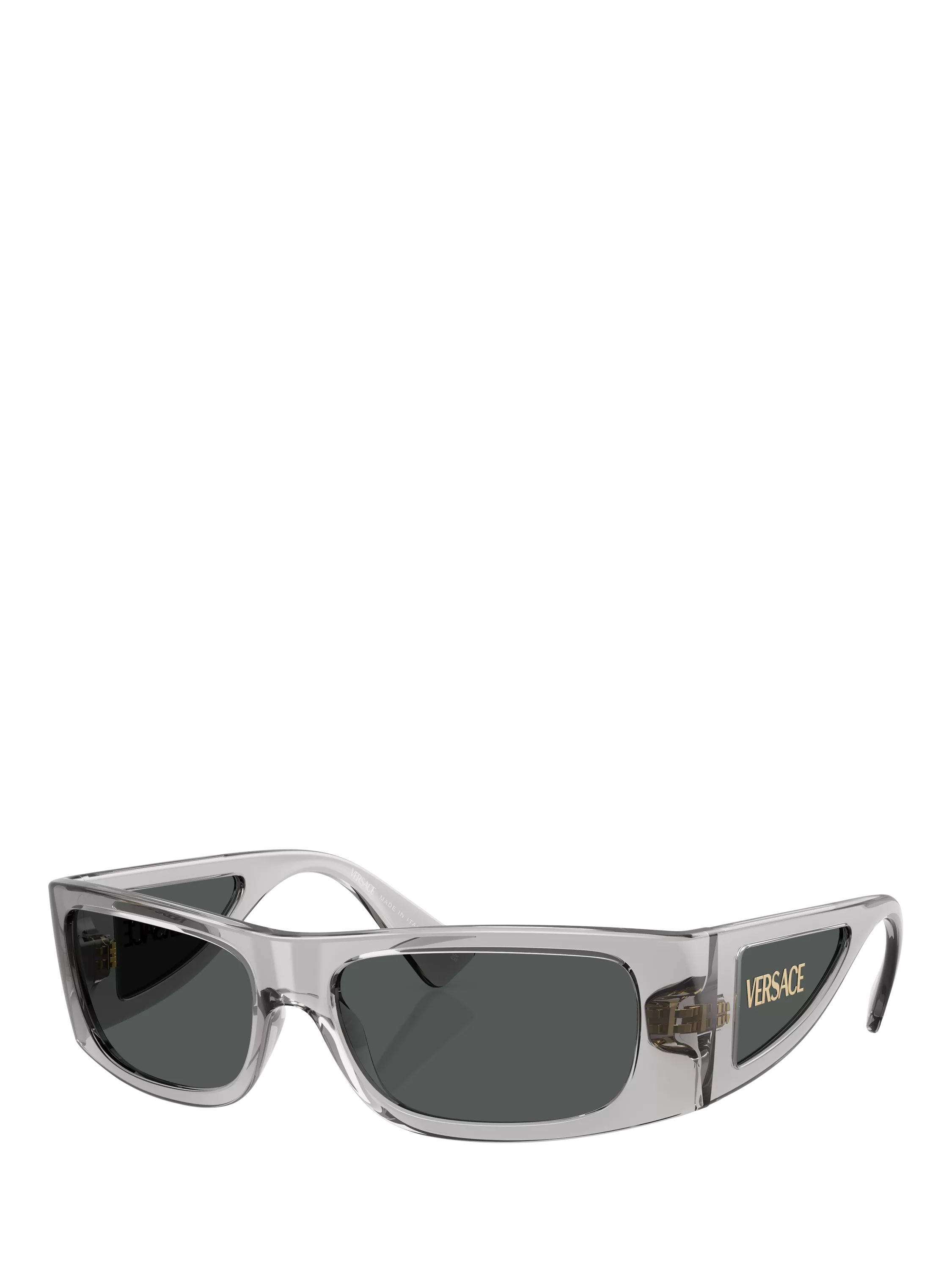 Versace rectangular sunglasses grey frame polyamide lenses (British brand)