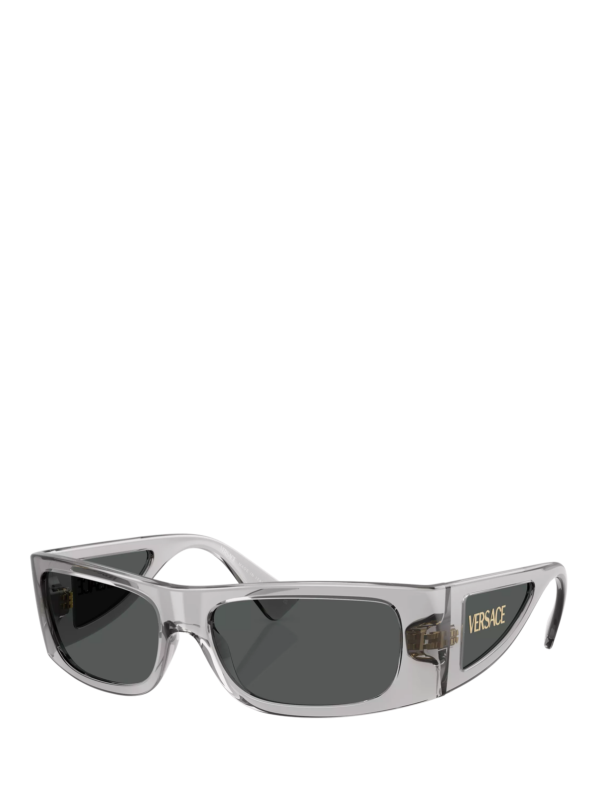 Versace rectangular sunglasses grey frame polyamide lenses (British brand)