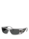 Versace rectangular sunglasses grey frame polyamide lenses (British brand)