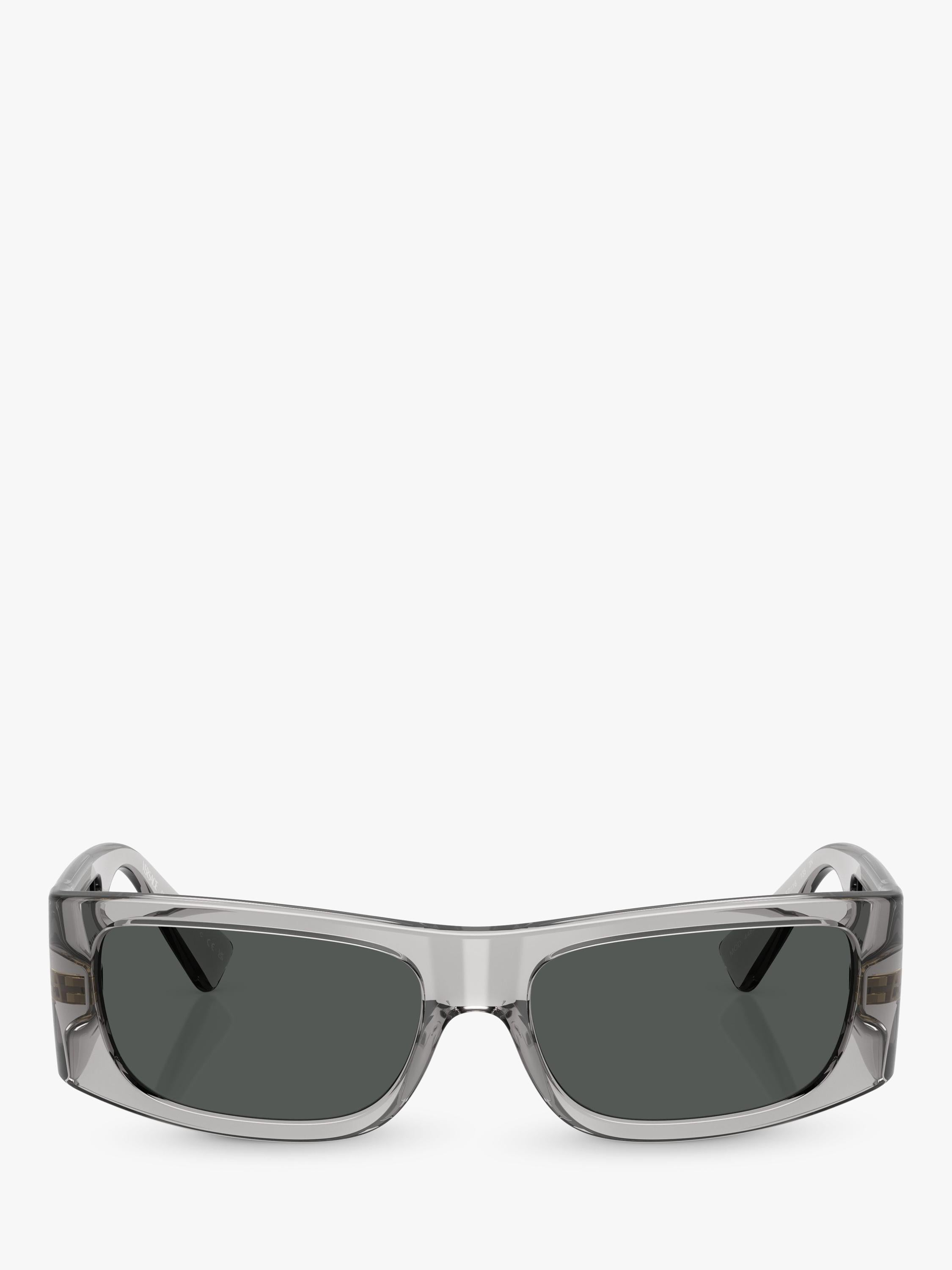 Versace rectangular sunglasses grey frame polyamide lenses (British brand)