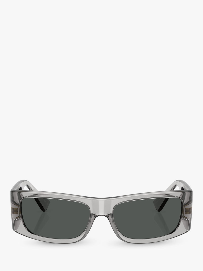 Versace rectangular sunglasses grey frame polyamide lenses (British brand)