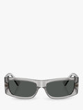 Versace rectangular sunglasses grey frame polyamide lenses (British brand)