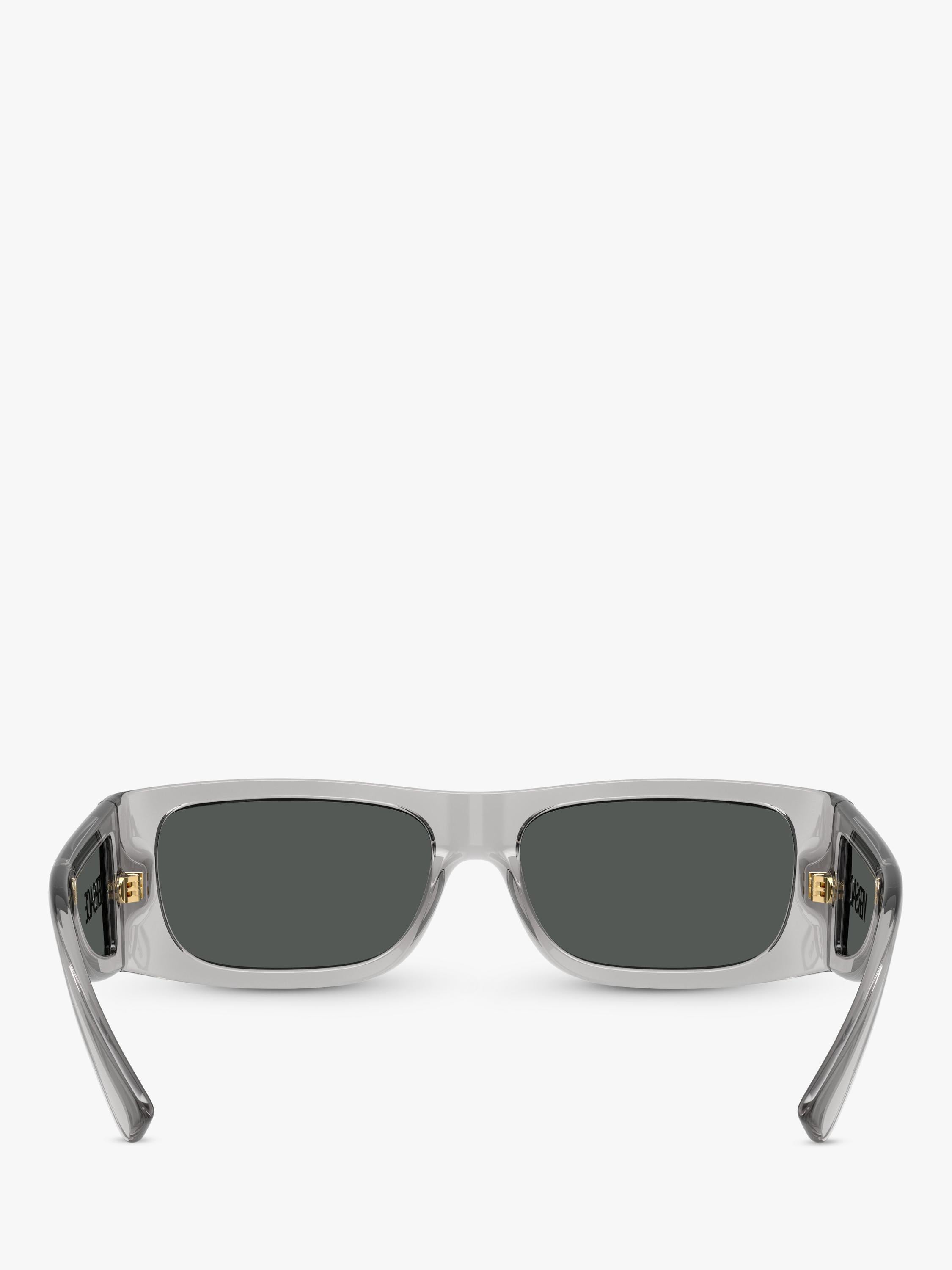 Versace rectangular sunglasses grey frame polyamide lenses (British brand)
