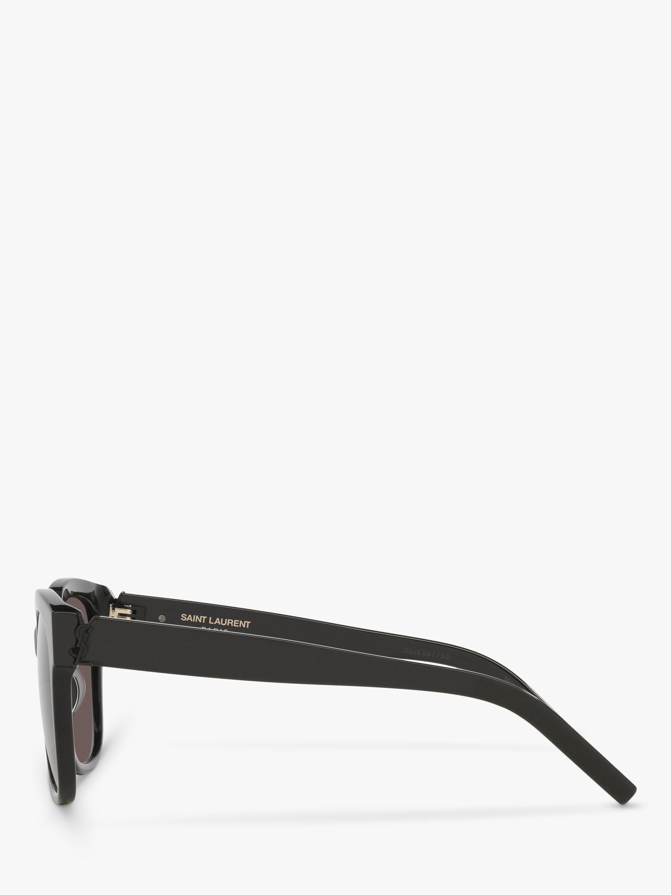 Yves Saint Laurent women's square sunglasses black dark pink 54mm - British product