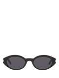 Yves Saint Laurent oval sunglasses with polyamide lenses and acetate frame - British product
