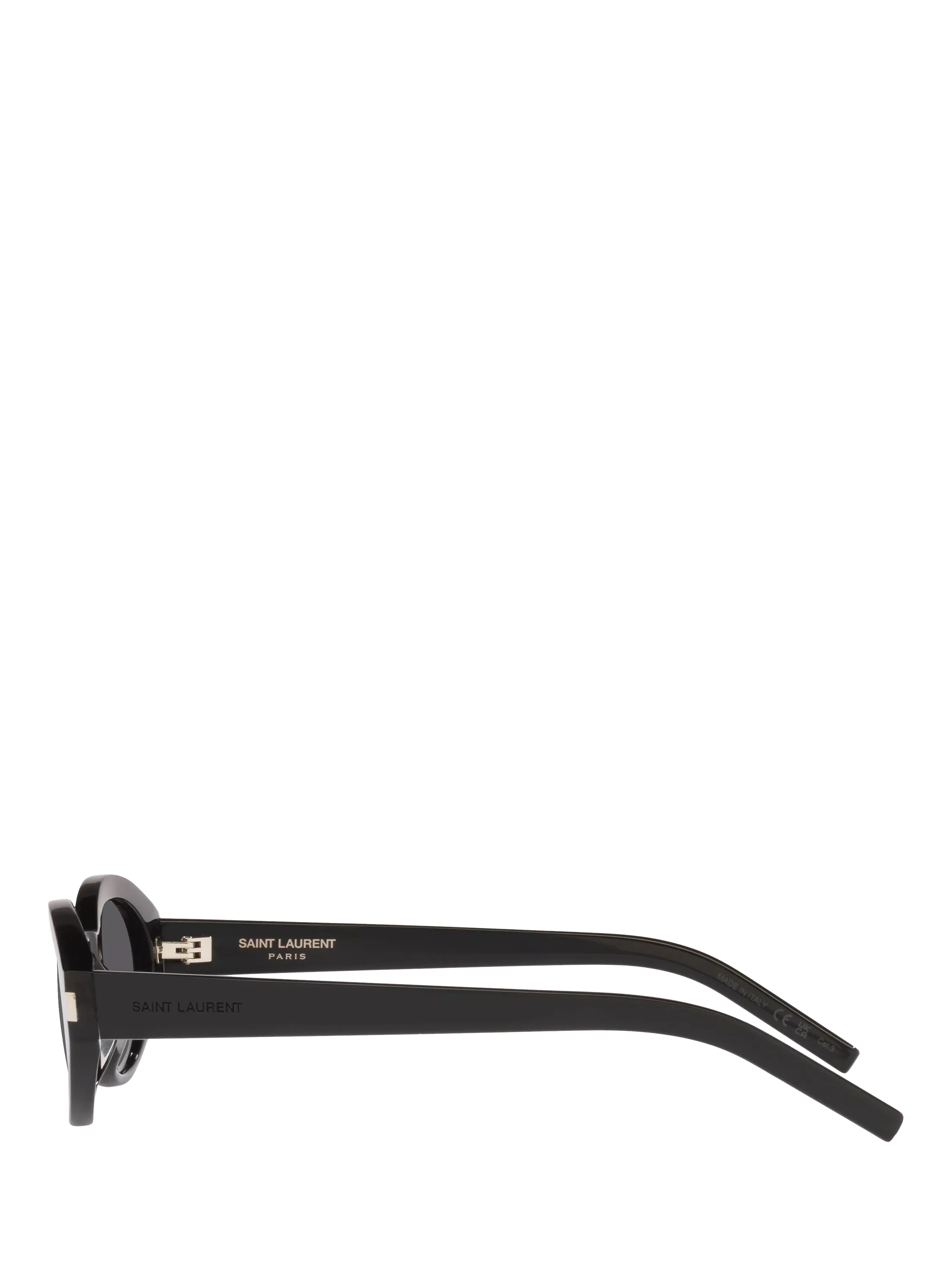Yves Saint Laurent oval sunglasses with polyamide lenses and acetate frame - British product