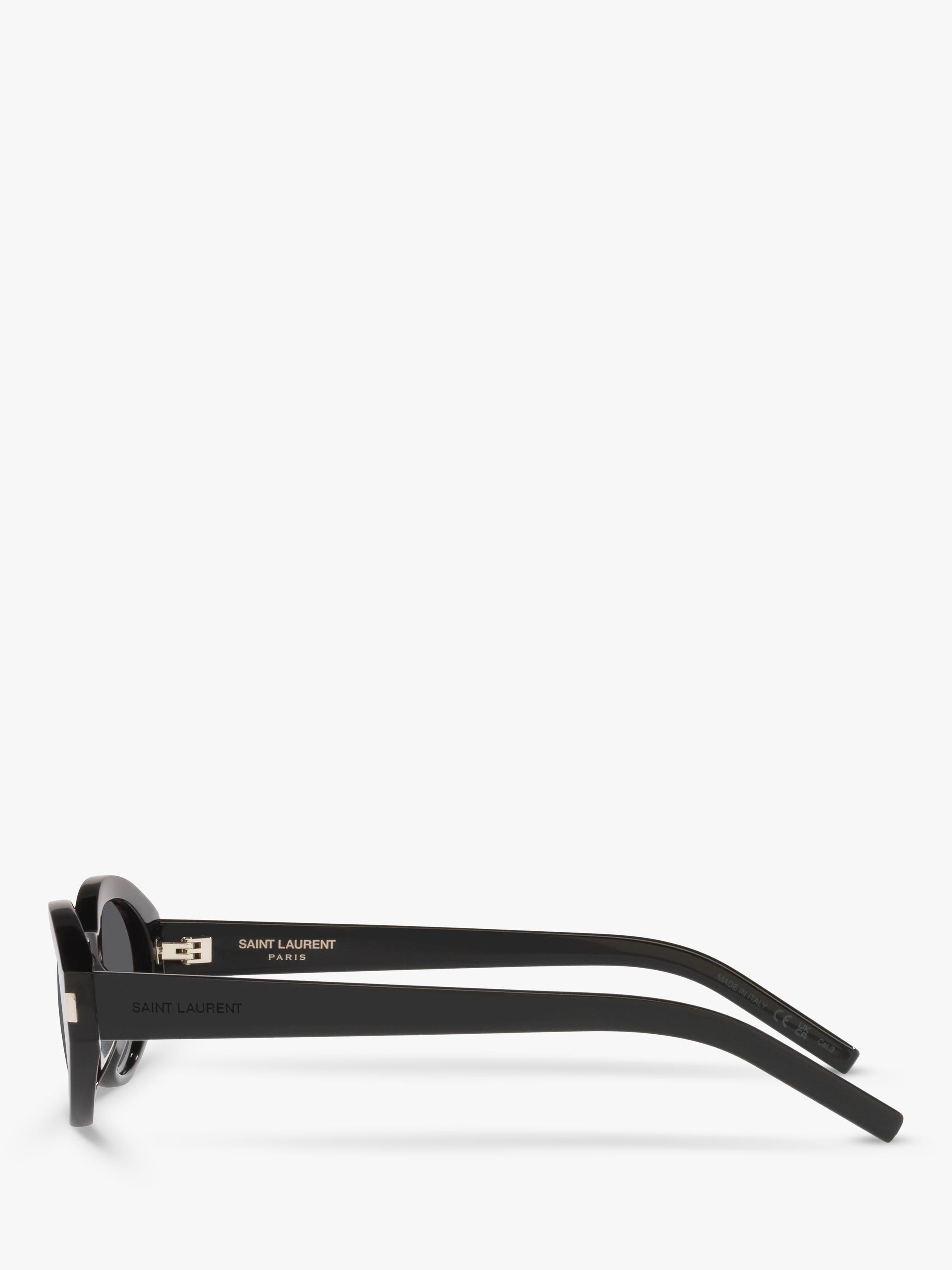 Yves Saint Laurent oval sunglasses with polyamide lenses and acetate frame - British product