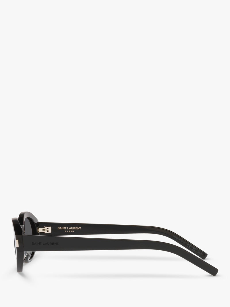 Yves Saint Laurent oval sunglasses with polyamide lenses and acetate frame - British product