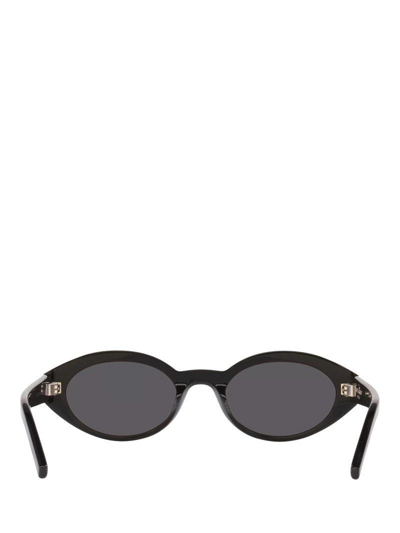 Yves Saint Laurent oval sunglasses with polyamide lenses and acetate frame - British product