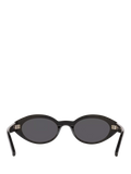 Yves Saint Laurent oval sunglasses with polyamide lenses and acetate frame - British product