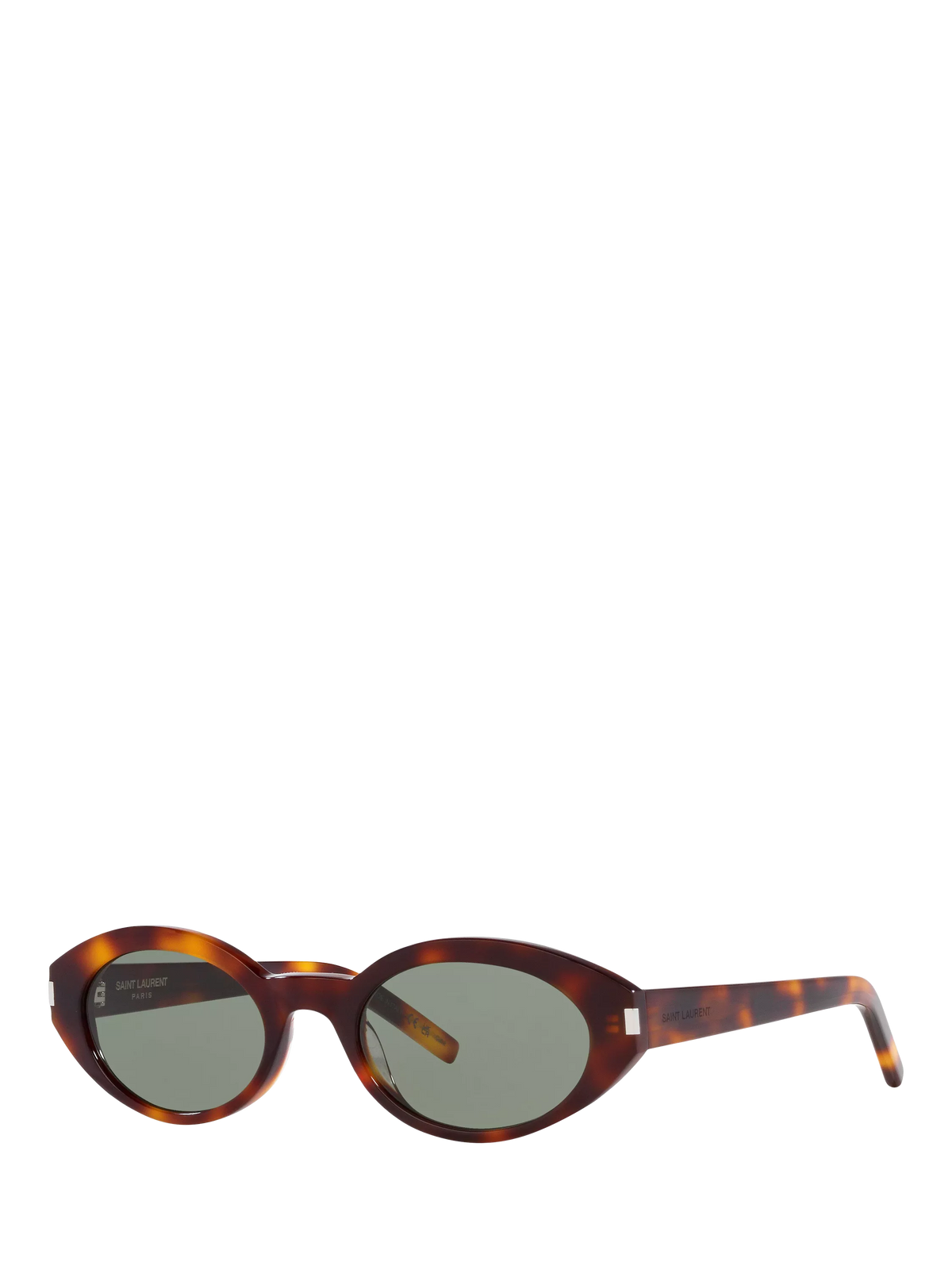 Yves Saint Laurent oval sunglasses tortoise green, UK version
