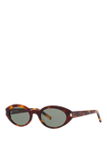 Yves Saint Laurent oval sunglasses tortoise green, UK version