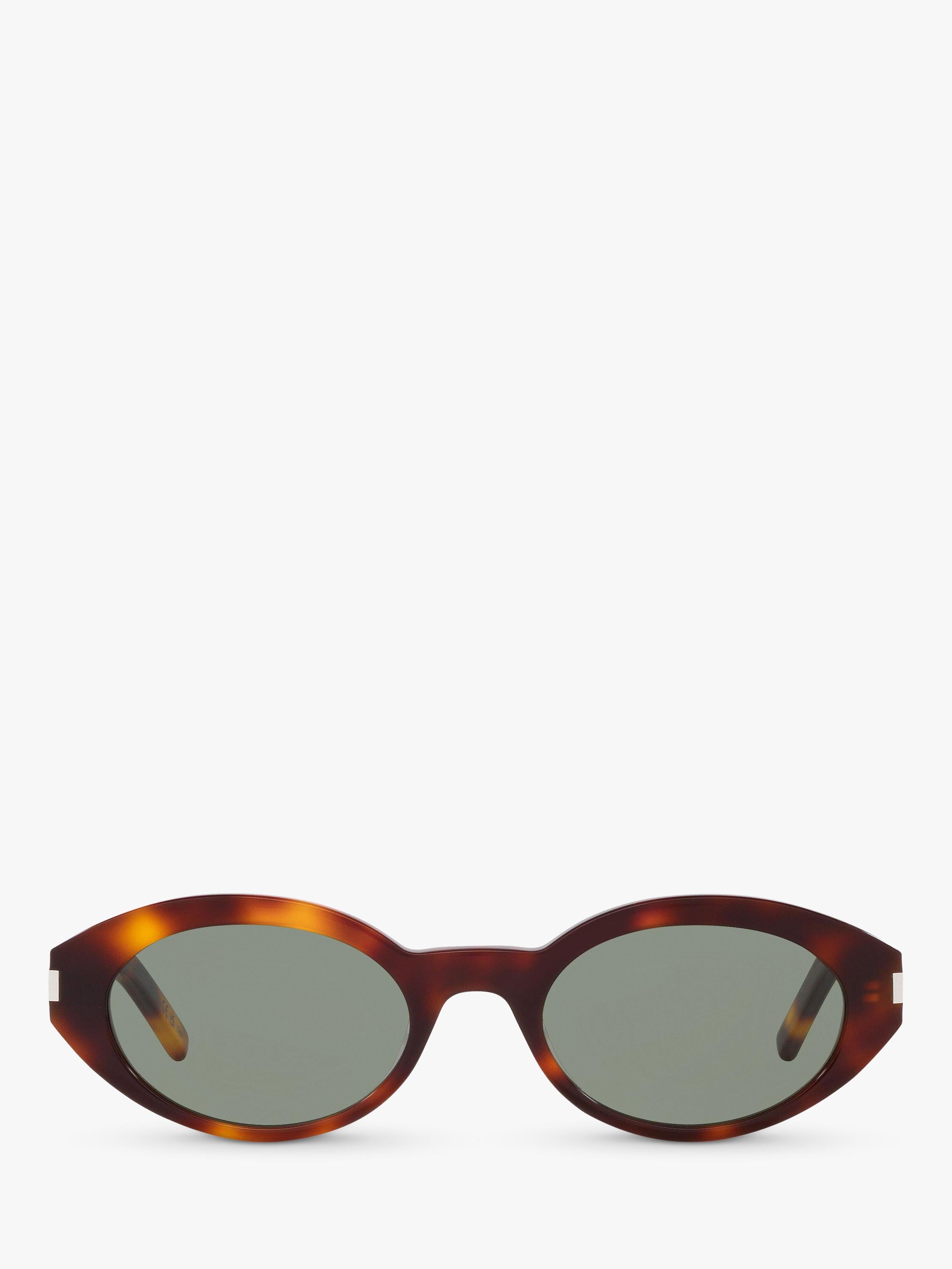 Yves Saint Laurent oval sunglasses tortoise green, UK version