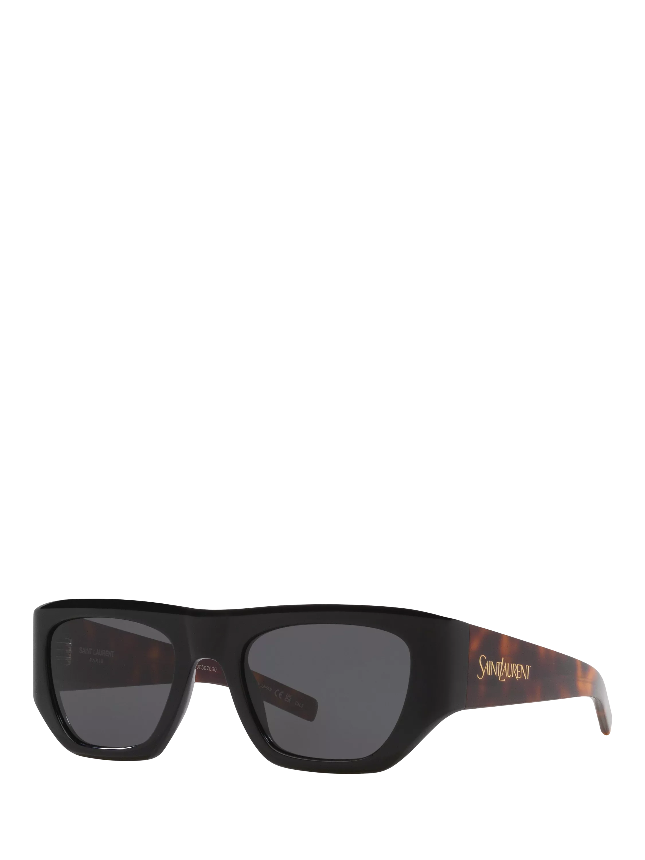 Yves Saint Laurent square sunglasses black 52mm, imported from the UK