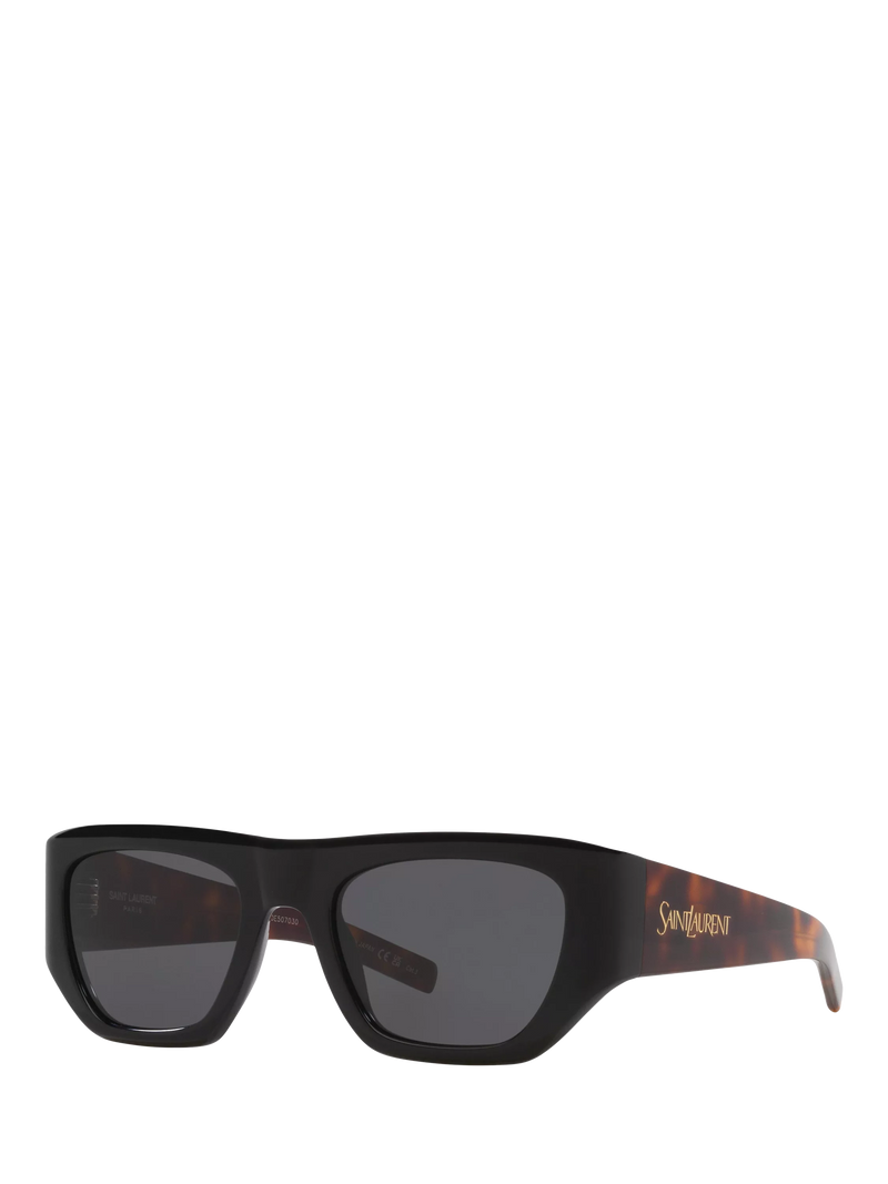 Yves Saint Laurent square sunglasses black 52mm, imported from the UK