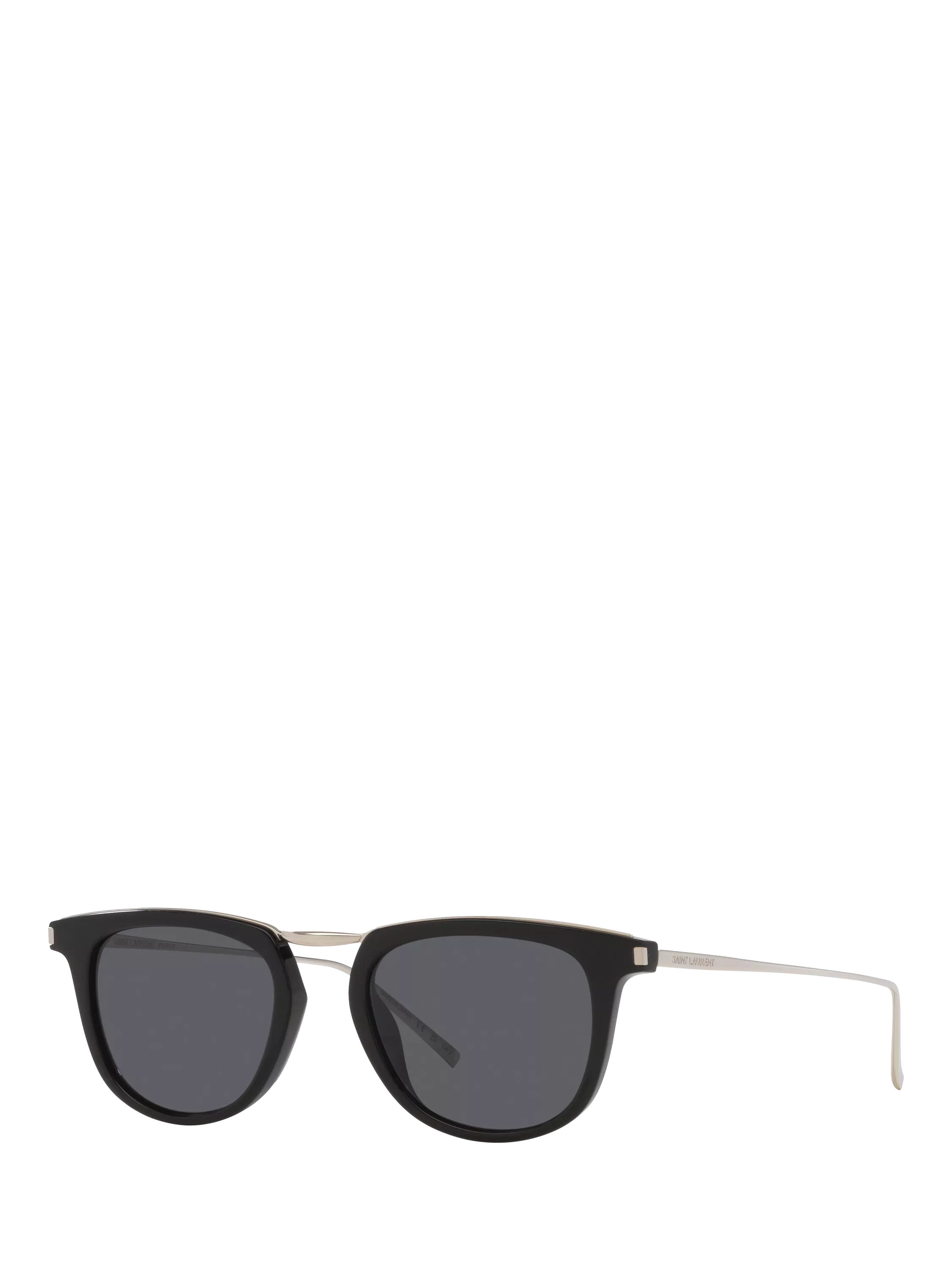 Yves Saint Laurent ovale Sonnenbrille schwarzer Rahmen 50mm Glasbreite - Britisches Produkt