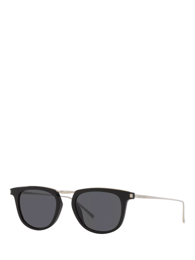 Yves Saint Laurent ovale Sonnenbrille schwarzer Rahmen 50mm Glasbreite - Britisches Produkt