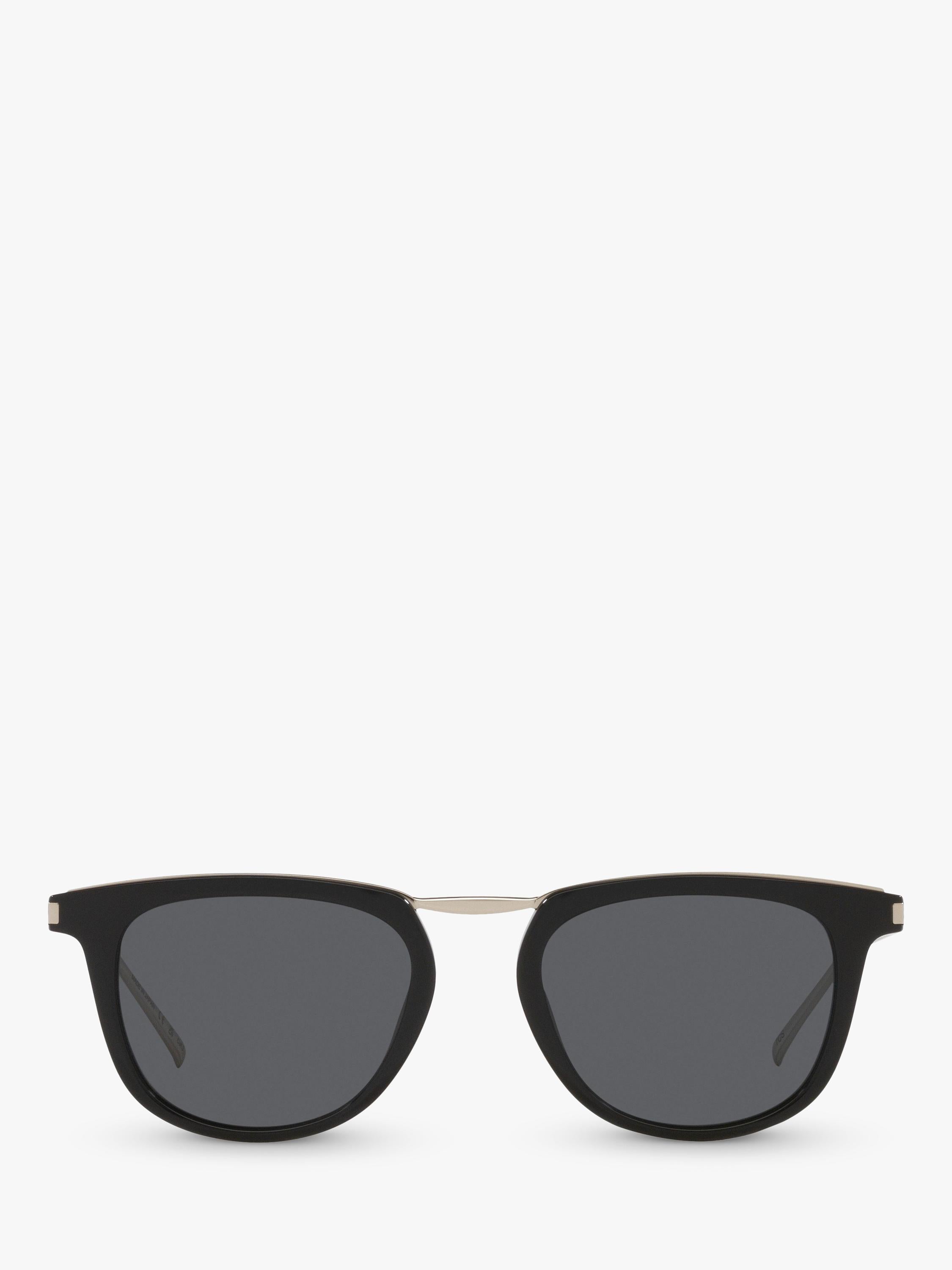 Yves Saint Laurent ovale Sonnenbrille schwarzer Rahmen 50mm Glasbreite - Britisches Produkt