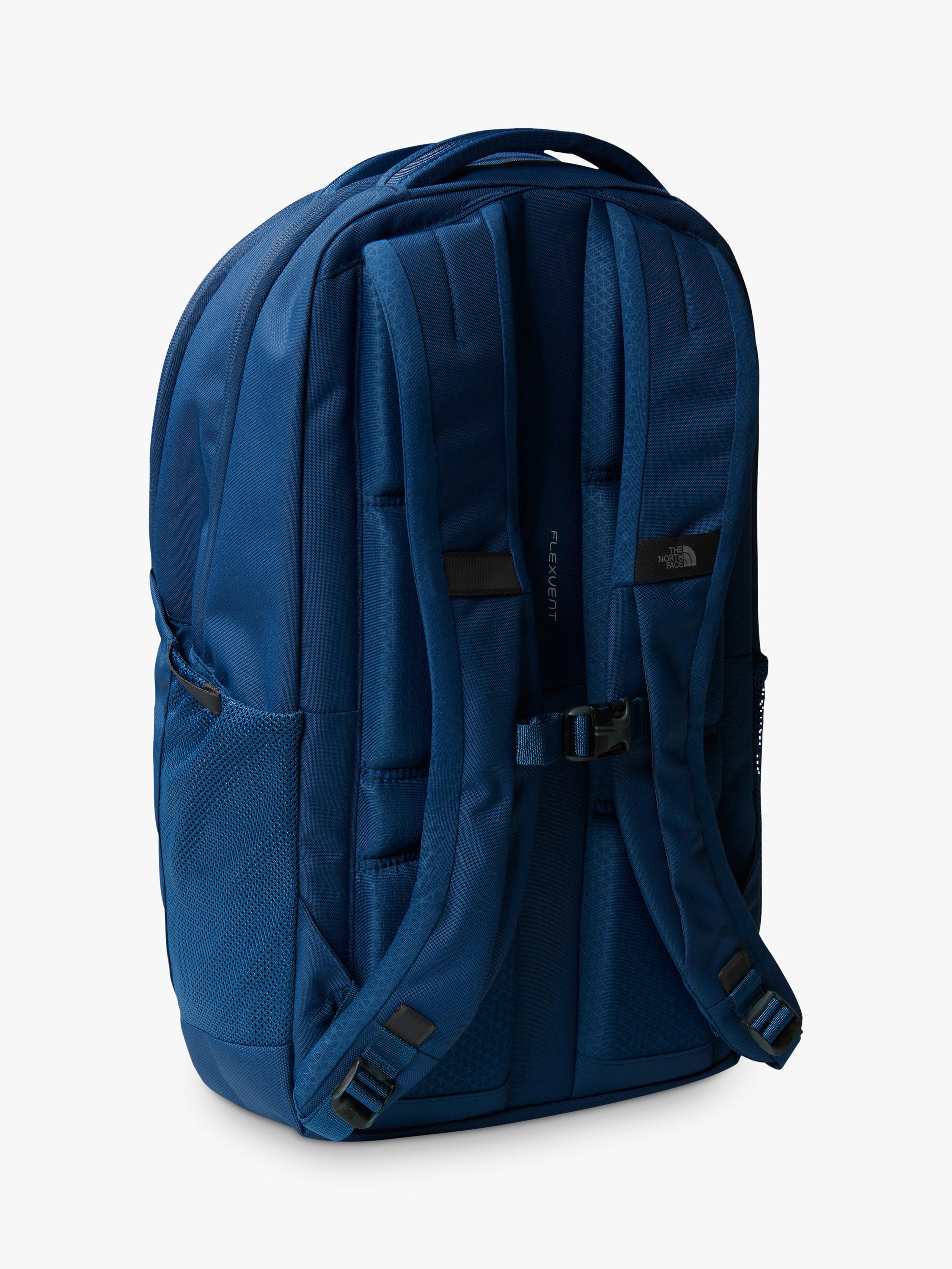 The North Face Vault backpack in blue and white, imported from the UK