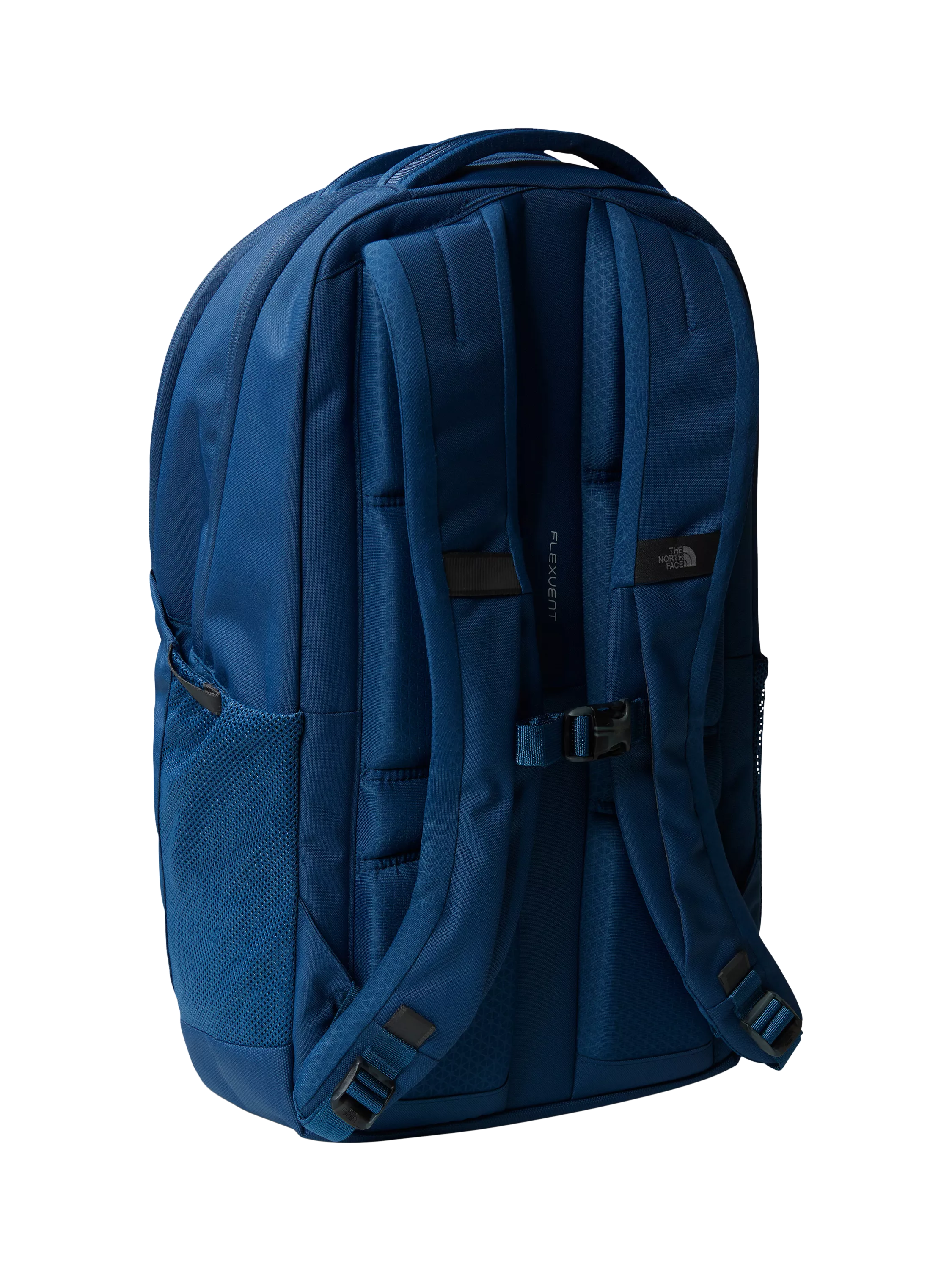 The North Face Vault backpack in blue and white, imported from the UK