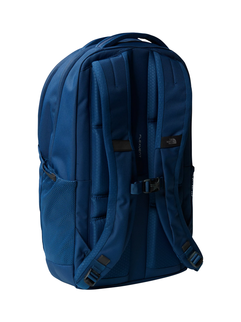 The North Face Vault backpack in blue and white, imported from the UK